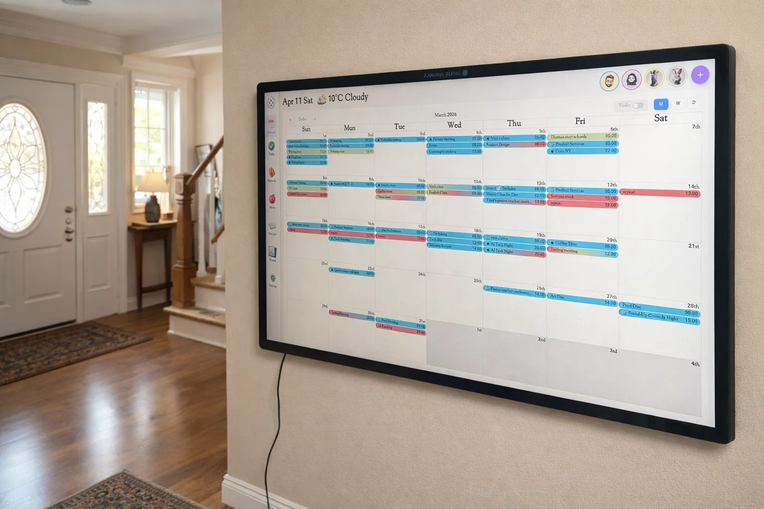 DIY Smart Family Calendar Screen for Under $120 — Cheaper Than Any Store-Bought Display